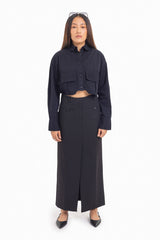 SUMMER // CROPPED SHIRT - Urban Monkey® - SH_BLK_006_S