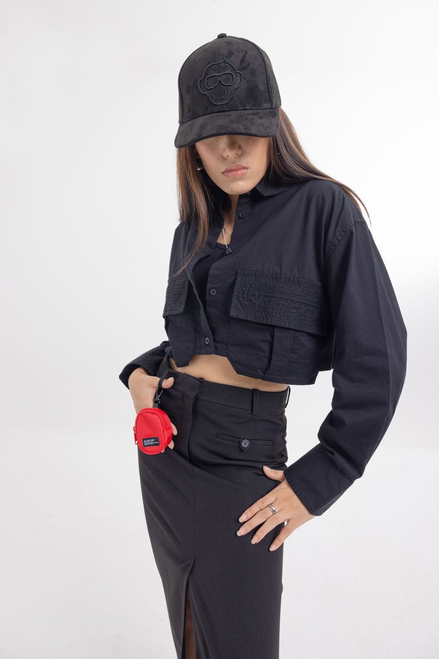 SUMMER // CROPPED SHIRT - Urban Monkey® - SH_BLK_006_S