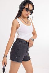 The Bird // Womens Denim Shorts - Urban Monkey® - UM24A_DE_003_XS