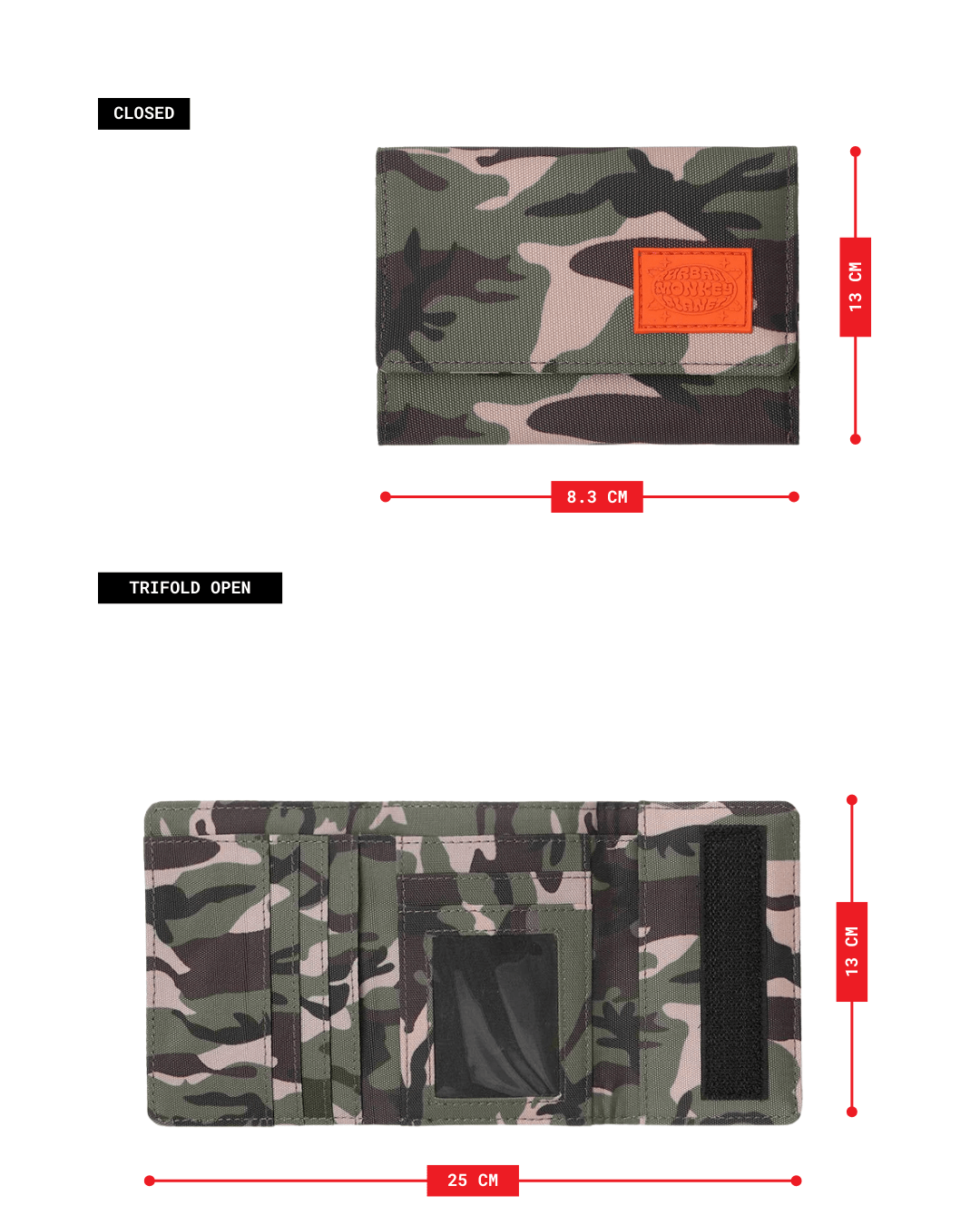 Trifold Wallet // 003 - Urban Monkey® - UM25TRIWB_003
