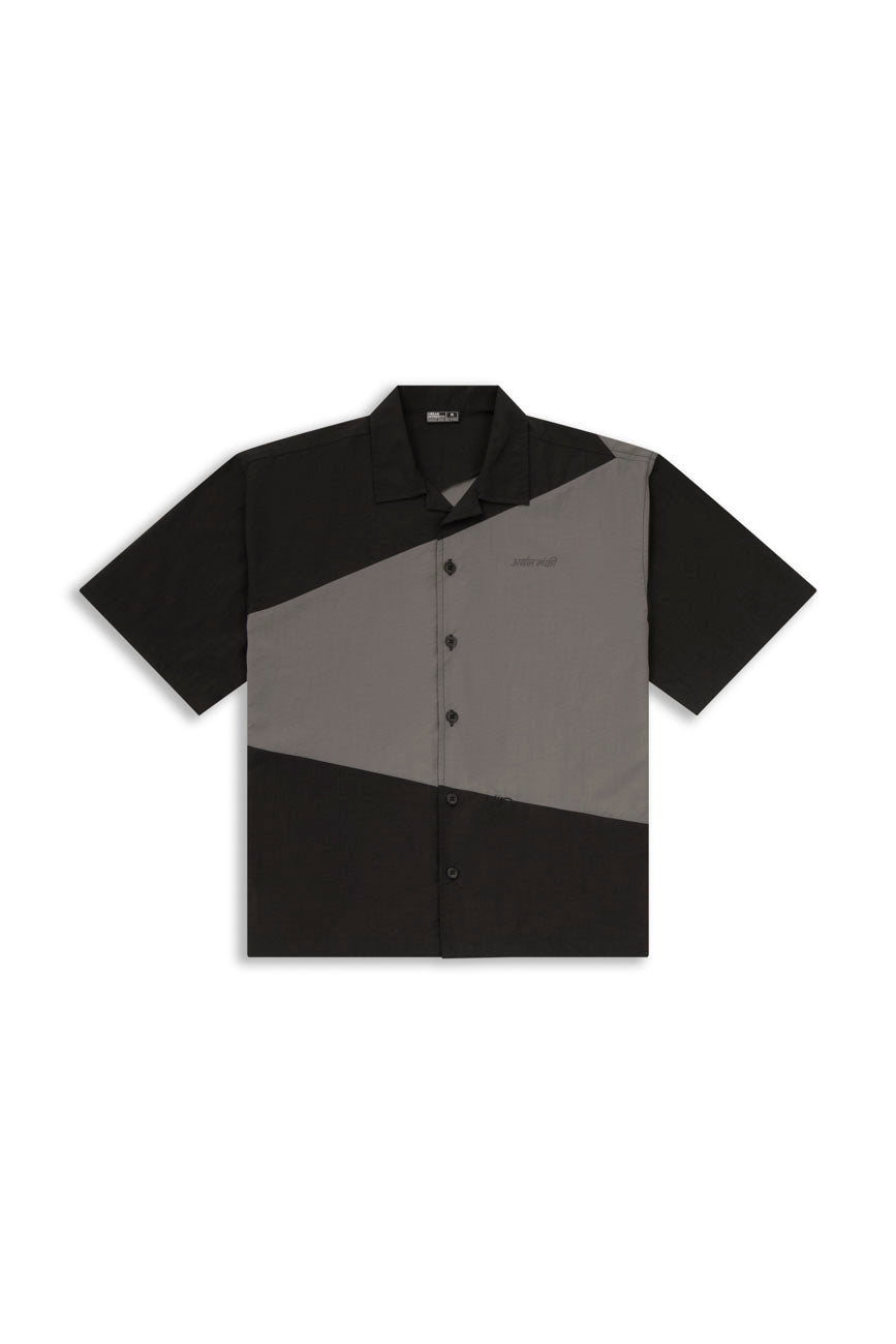 Two - Tone Resort Shirt // 001 - Urban Monkey® - UM24_SH008_BLK_S