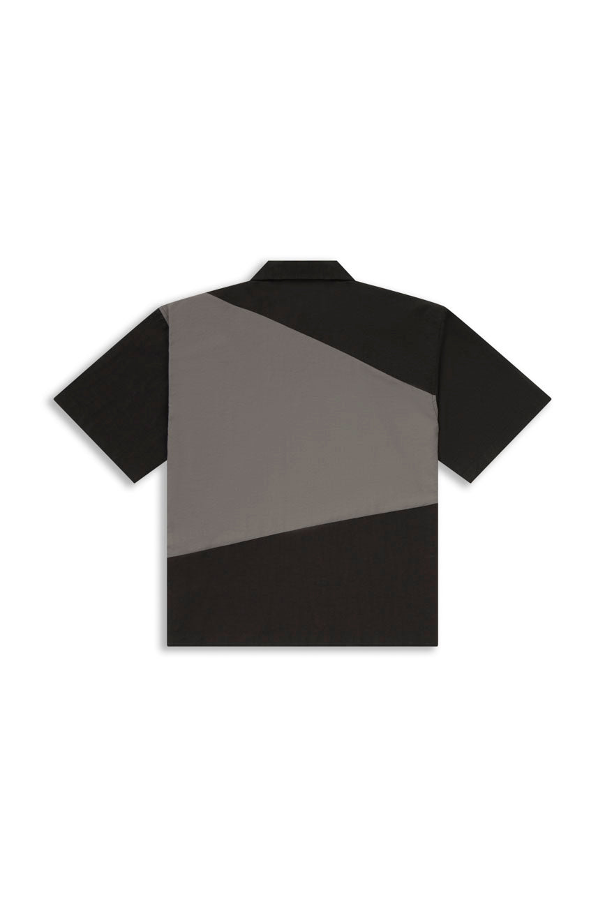 Two - Tone Resort Shirt // 001 - Urban Monkey® - UM24_SH008_BLK_S