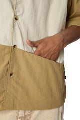 Two - Tone Resort Shirt // 002 - Urban Monkey® - UM24_SH008_BEG_S