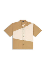 Two - Tone Resort Shirt // 002 - Urban Monkey® - UM24_SH008_BEG_S