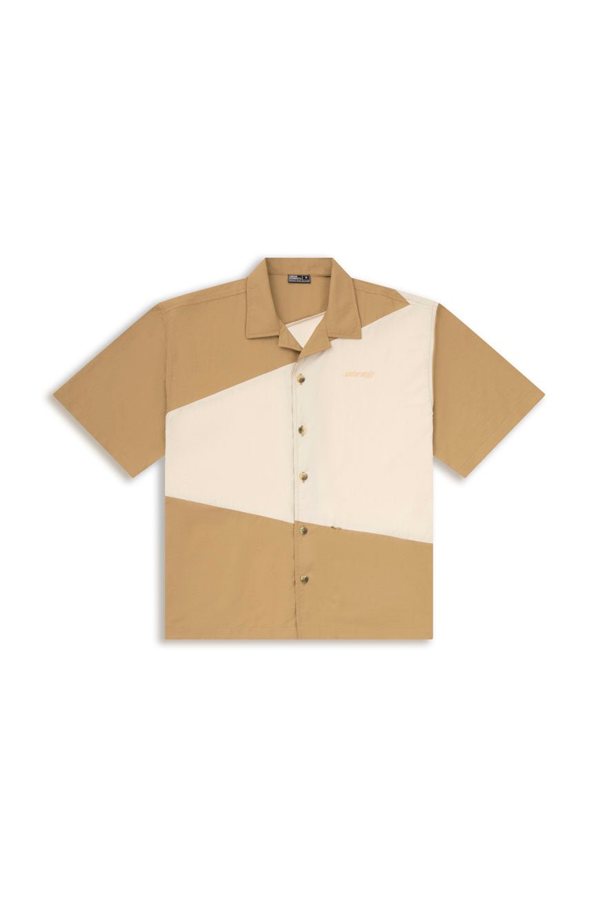 Two - Tone Resort Shirt // 002 - Urban Monkey® - UM24_SH008_BEG_S