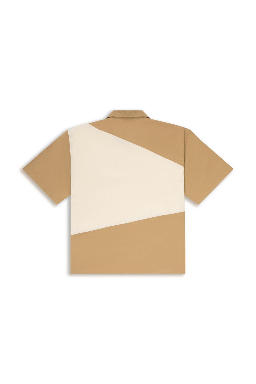 Two - Tone Resort Shirt // 002 - Urban Monkey® - UM24_SH008_BEG_S