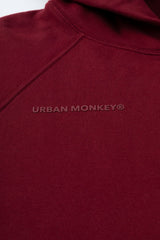 UM Core Hoodie // Burgundy Velvet - Urban Monkey® - UM24A_CORE_H05_XS