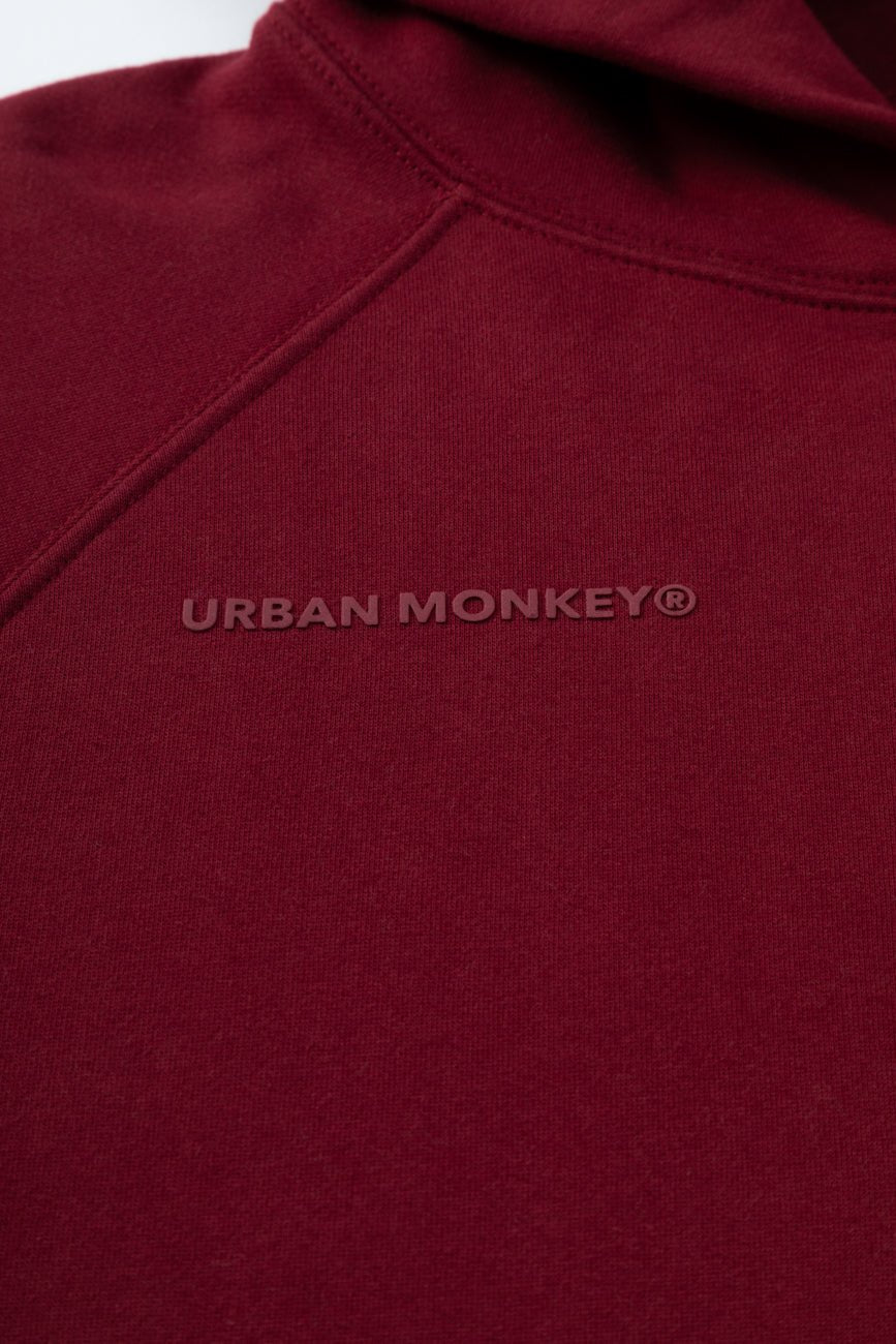 UM Core Hoodie // Burgundy Velvet - Urban Monkey® - UM24A_CORE_H05_XS