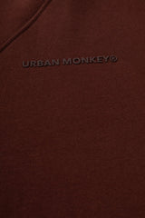 UM Core Hoodie // Deep Mahogany - Urban Monkey® - UM24A_CORE_H04_XS