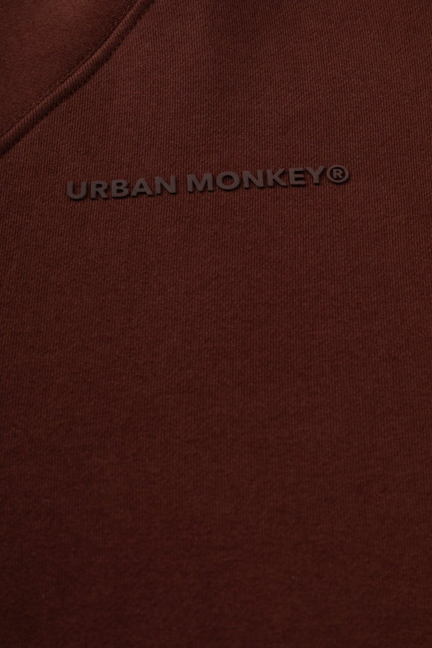 UM Core Hoodie // Deep Mahogany - Urban Monkey® - UM24A_CORE_H04_XS