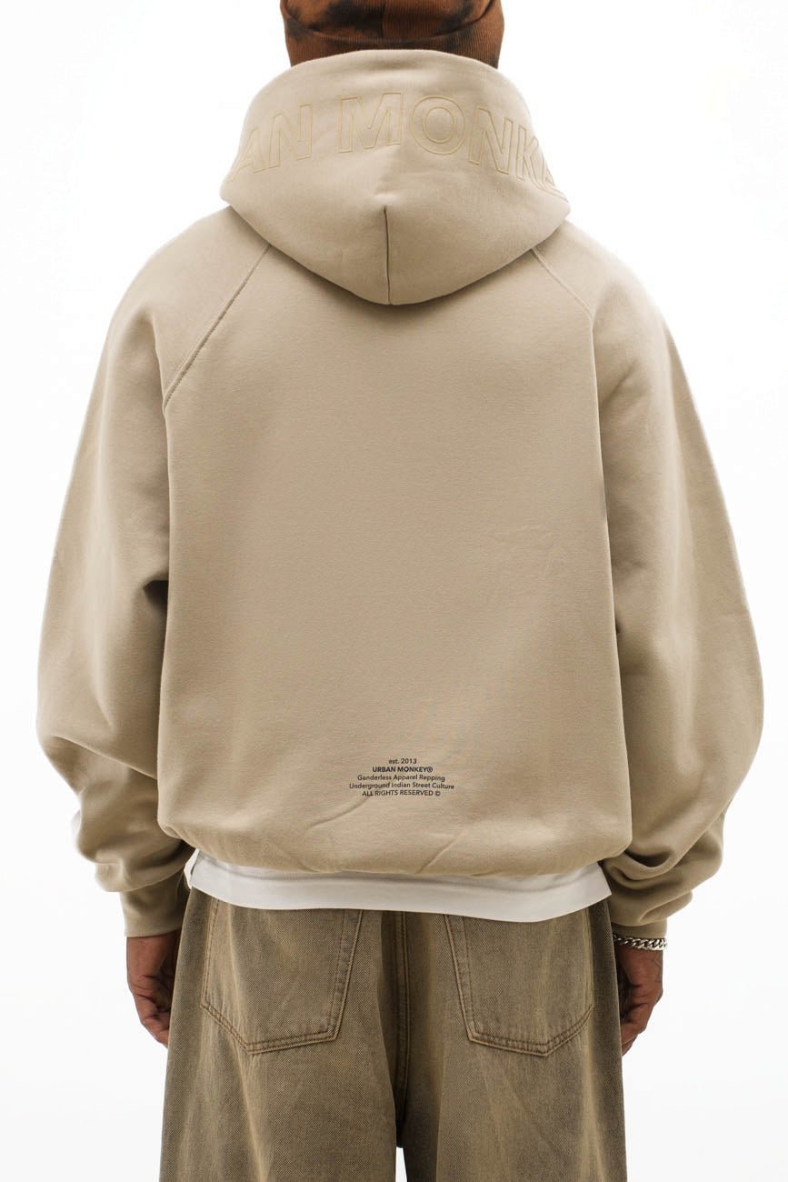 UM Core Hoodie // Dusty Beige - Urban Monkey® - UM23A_HS_W020_XS