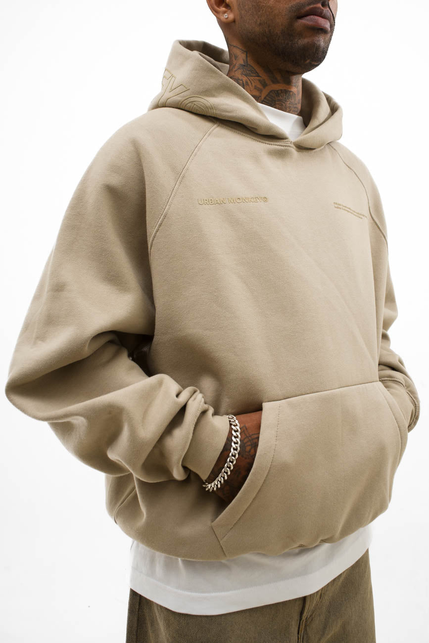 UM Core Hoodie // Dusty Beige - Urban Monkey® - UM23A_HS_W020_XS