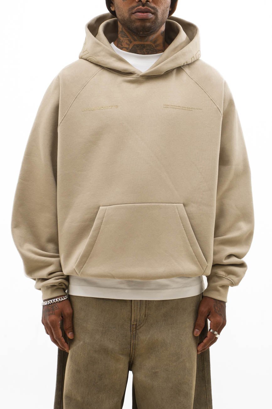 UM Core Hoodie // Dusty Beige - Urban Monkey® - UM23A_HS_W020_XS