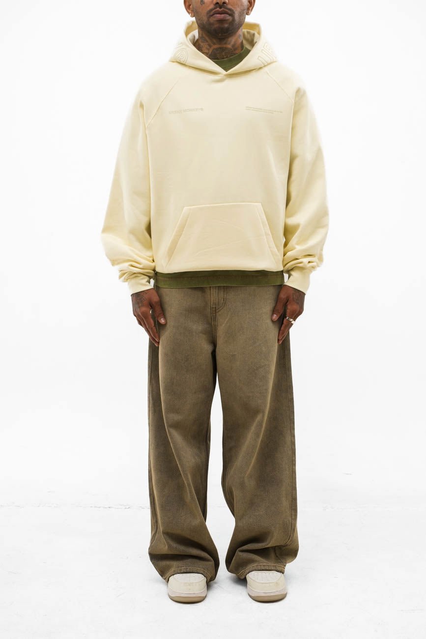 UM Core Hoodie // Off - White - Urban Monkey® - UM23_A_HS_W019_XS