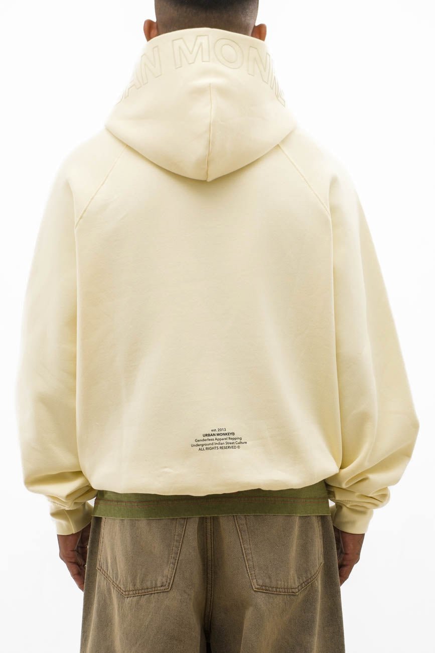 UM Core Hoodie // Off - White - Urban Monkey® - UM23_A_HS_W019_XS