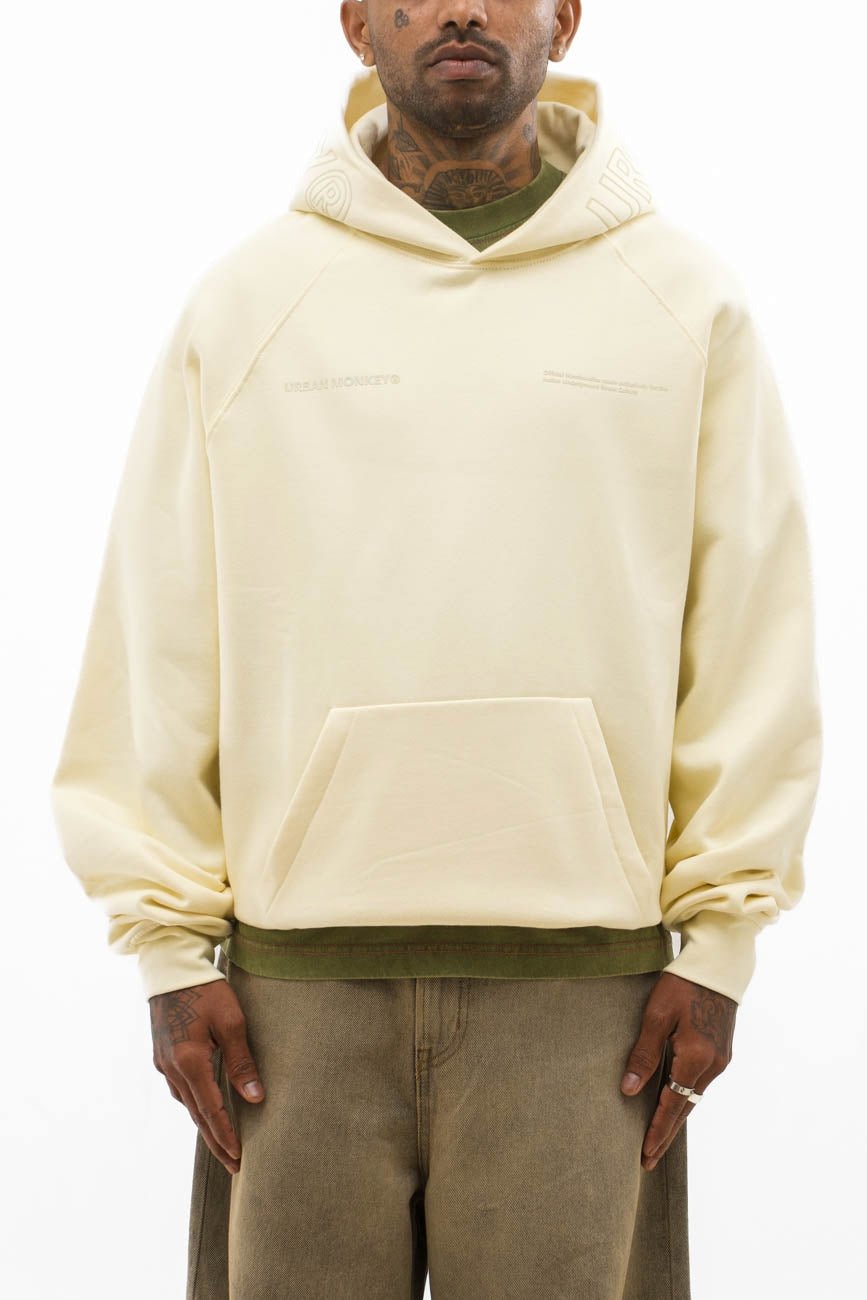 UM Core Hoodie // Off - White - Urban Monkey® - UM23_A_HS_W019_XS
