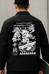 Umsb Coach Jacket // Black - Urban Monkey® - UM24A_SB_JK5_S
