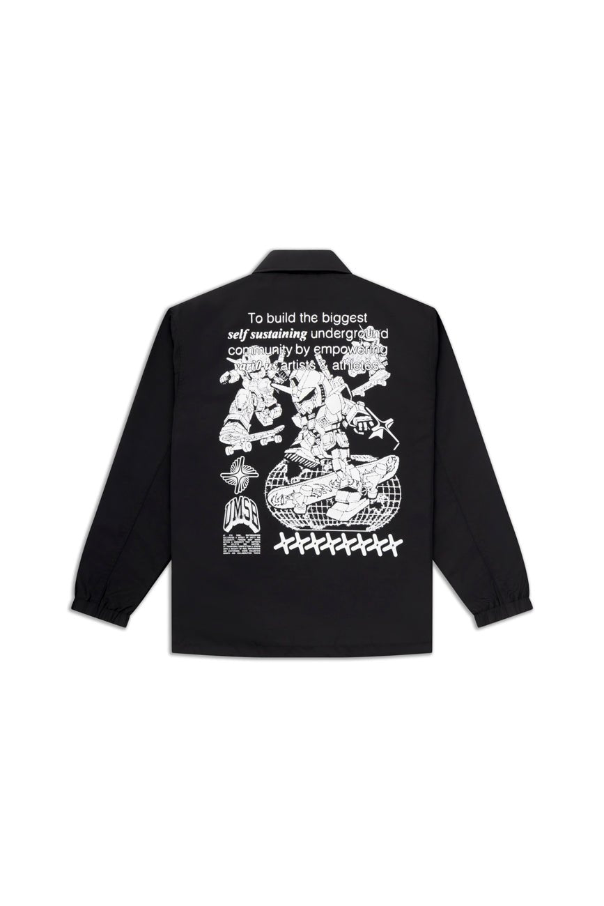 Umsb Coach Jacket // Black - Urban Monkey® - UM24A_SB_JK5_S
