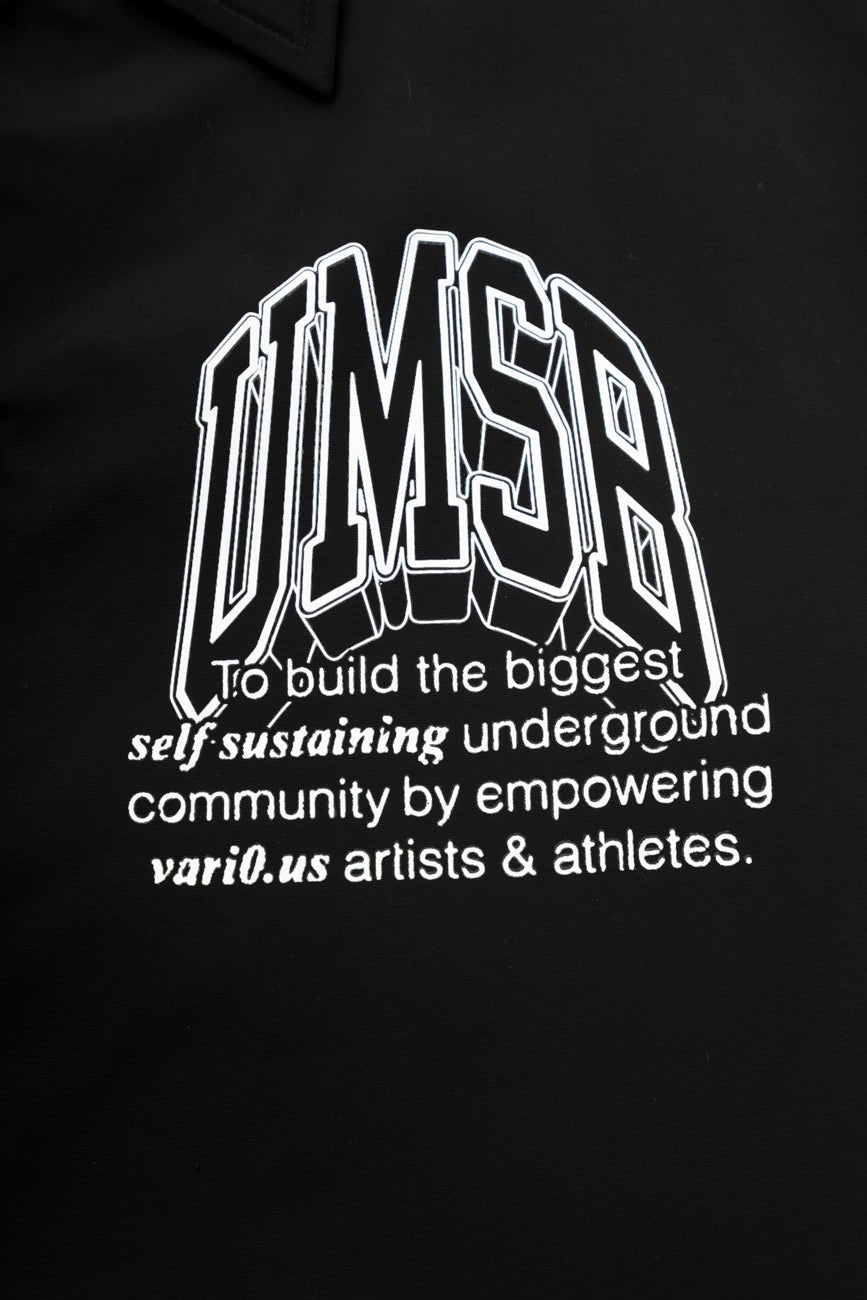 Umsb Coach Jacket // Black - Urban Monkey® - UM24A_SB_JK5_S