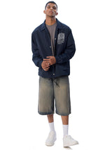 Umsb Coach Jacket // Navy Blue - Urban Monkey® - UM24A_SB_JK6_S