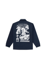 Umsb Coach Jacket // Navy Blue - Urban Monkey® - UM24A_SB_JK6_S