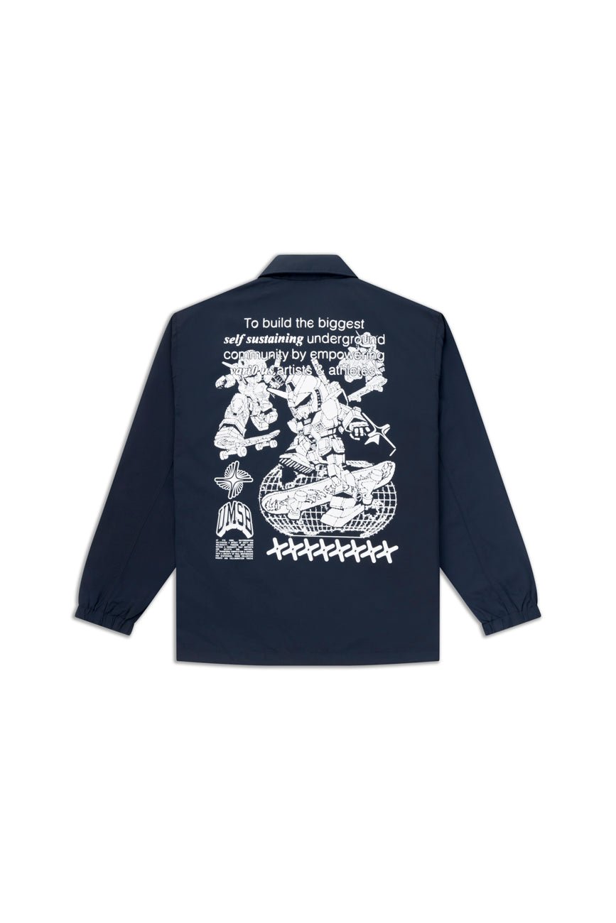 Umsb Coach Jacket // Navy Blue - Urban Monkey® - UM24A_SB_JK6_S