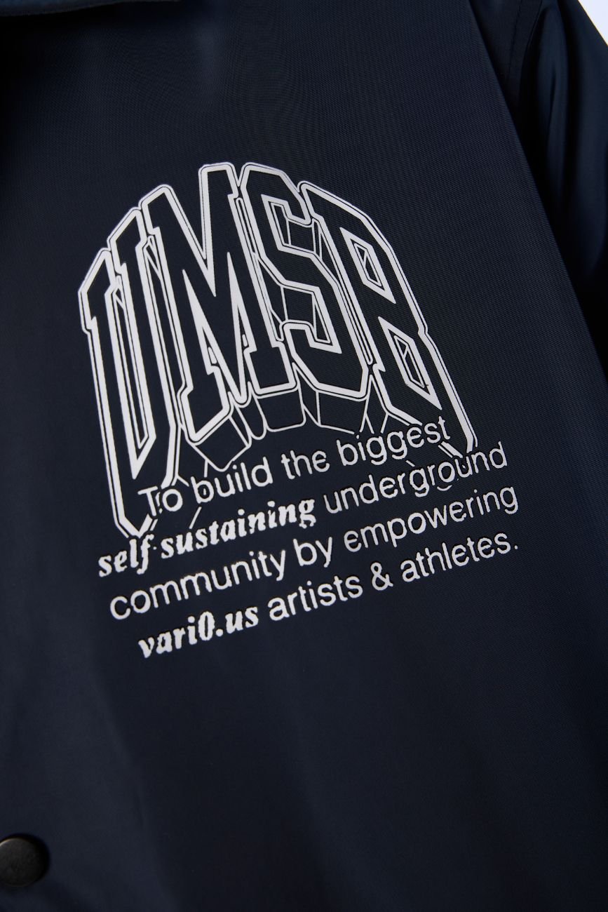 Umsb Coach Jacket // Navy Blue - Urban Monkey® - UM24A_SB_JK6_S