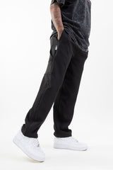 Upgraded Relaxed Straight - Cut Track Pants // Black - Urban Monkey® - UM23_TRK_01A_S/28