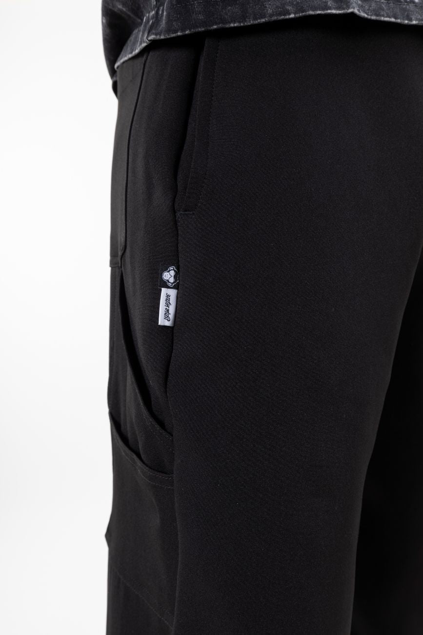 Upgraded Relaxed Straight - Cut Track Pants // Black - Urban Monkey® - UM23_TRK_01A_S/28