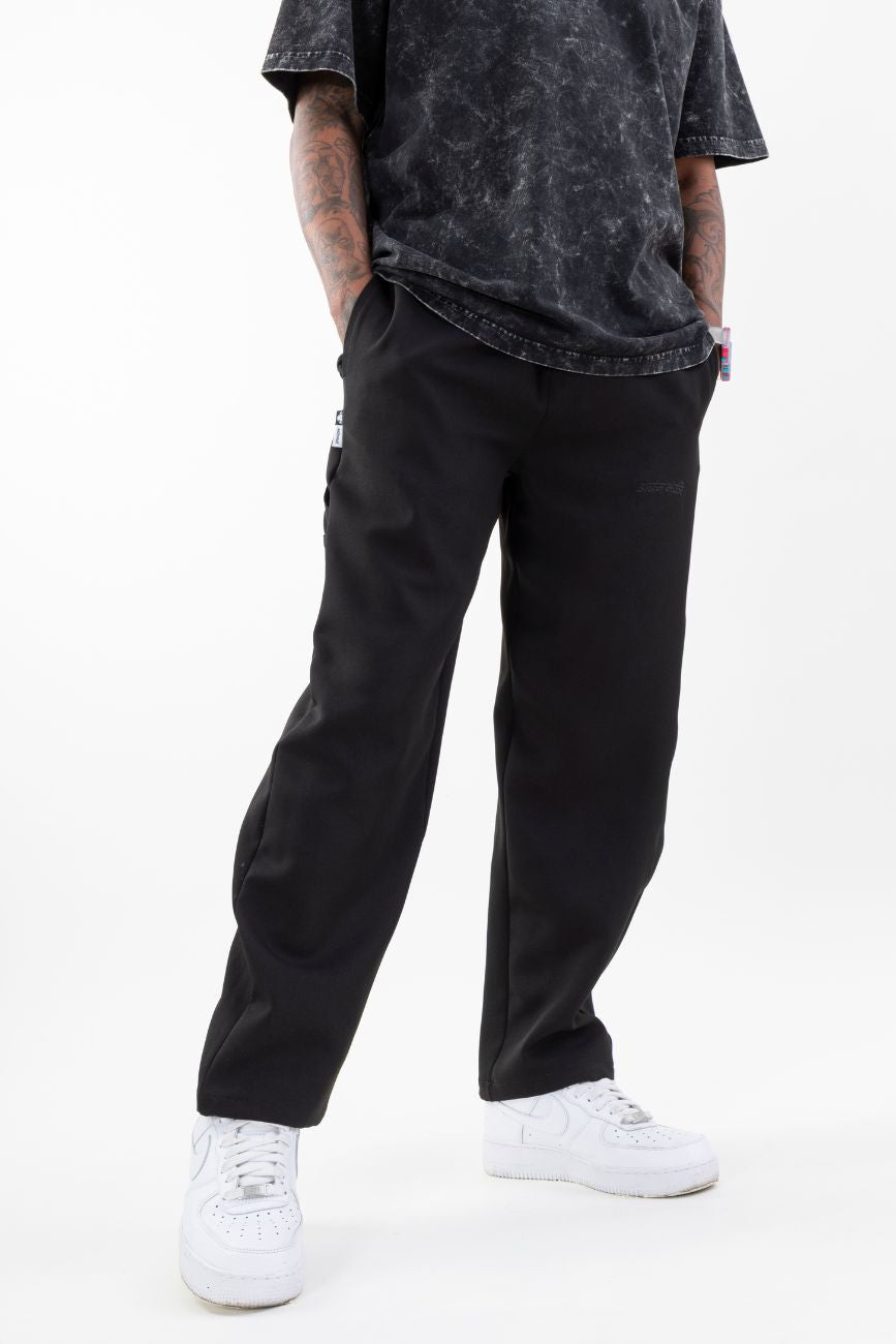 Upgraded Relaxed Straight - Cut Track Pants // Black - Urban Monkey® - UM23_TRK_01A_S/28