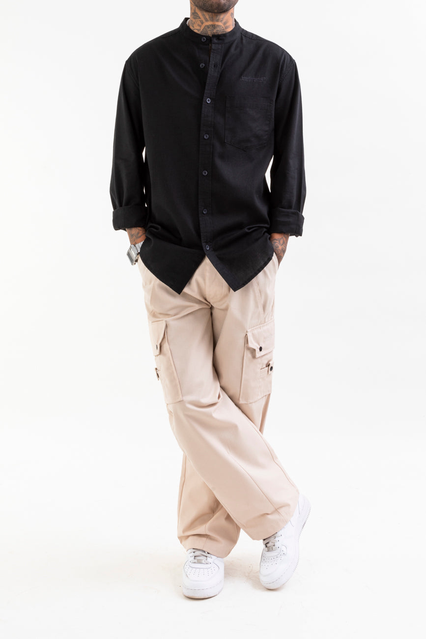 Black Premium Linen Shirt
