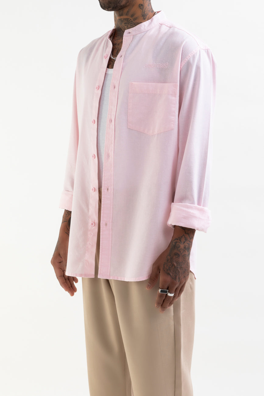Light Pink Linen Shirt