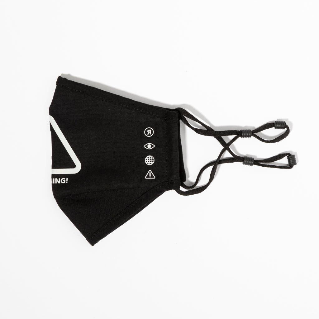 Warning! face mask - Urban Monkey® - UMFM_008