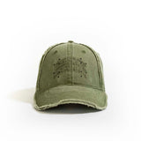 Washed Denim Baseball Cap // Olive - Urban Monkey® - 24BC201_OL