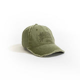 Washed Denim Baseball Cap // Olive - Urban Monkey® - 24BC201_OL