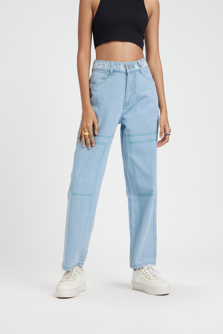 Y2K OAKLEY ICE BLUE PAINTER DENIM PANTS パンツ Y2K OAKLEY ICE BLUE