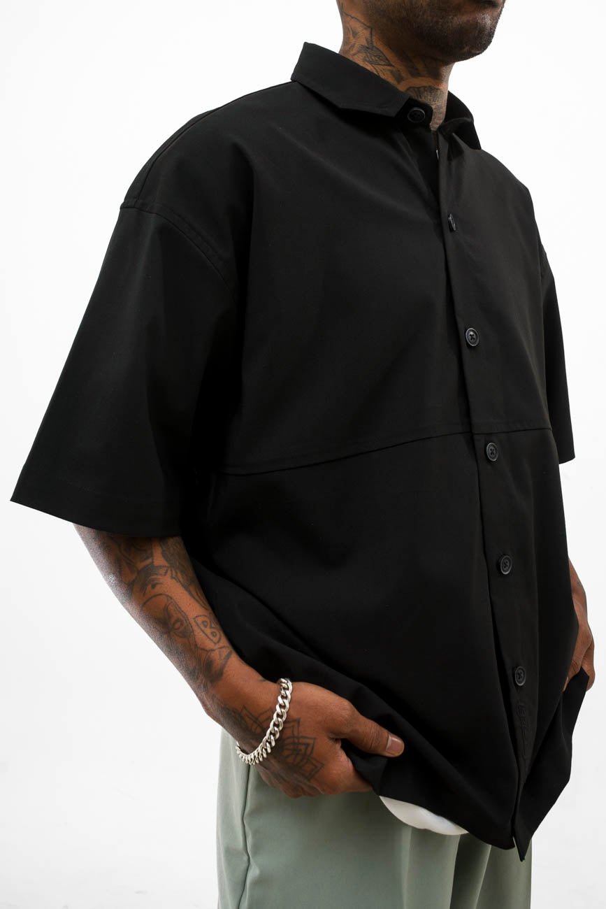 Zip Pocket Shirt // Black - Urban Monkey® - UM23A_SH_007B_S