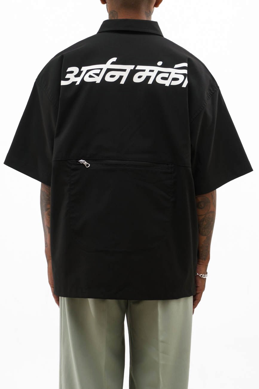 Zip Pocket Shirt // Black - Urban Monkey® - UM23A_SH_007B_S