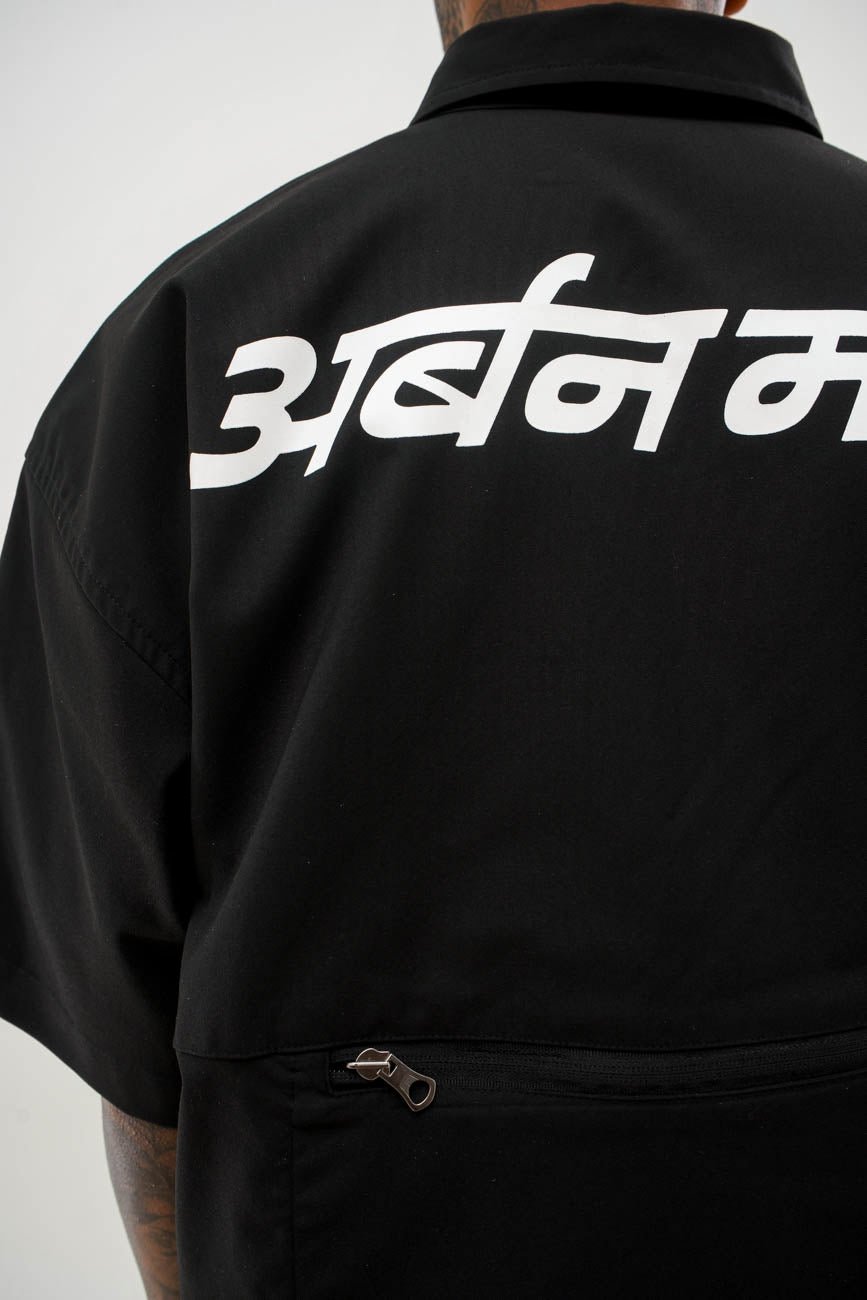 Zip Pocket Shirt // Black - Urban Monkey® - UM23A_SH_007B_S
