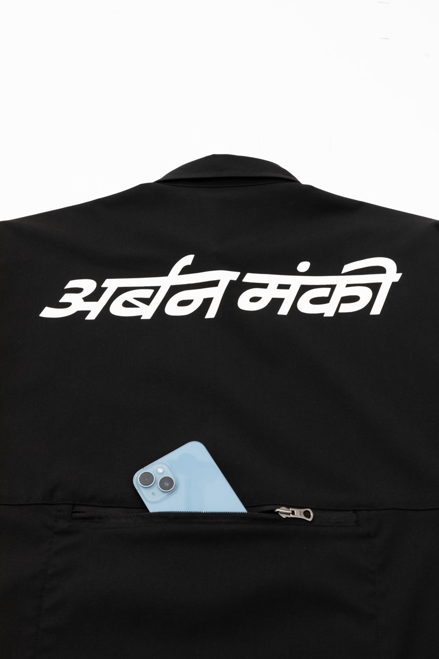 Zip Pocket Shirt // Black - Urban Monkey® - UM23A_SH_007B_S