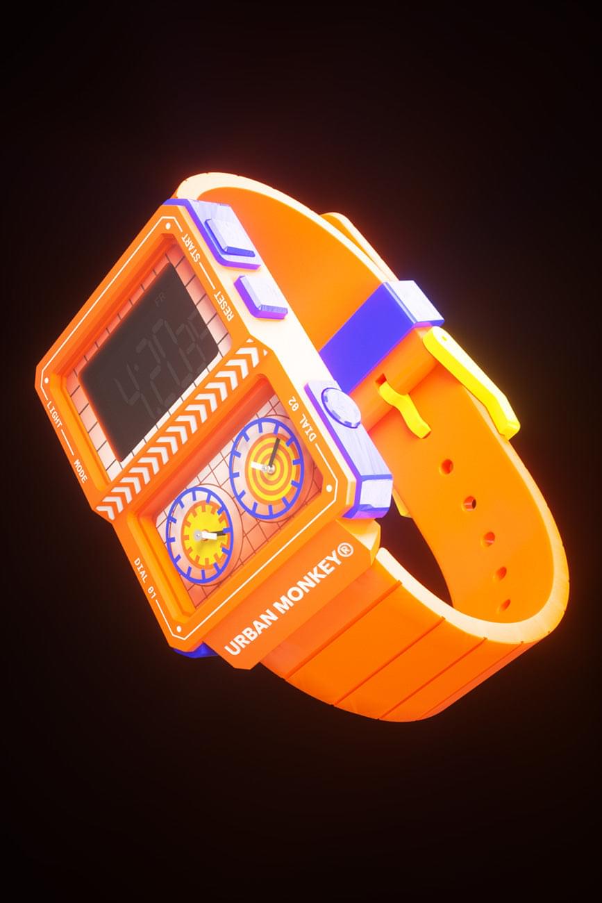 Buy Origin Orange Loop Watch Online Urban Monkey Urban Monkey®