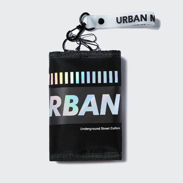 Buy Silver Reflective & Neon Orange Trifold Wallet Online – Urban Monkey®
