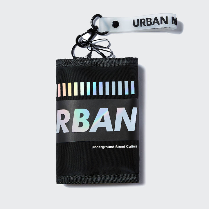 Buy Silver Reflective & Neon Green Trifold Wallet Online – Urban Monkey®