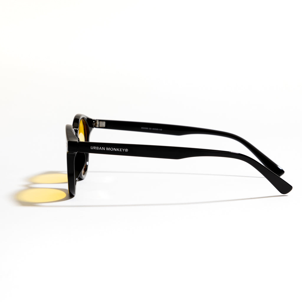 Monkey Sunglasses Cotton acetate frame Black colour - Cuccalofferta