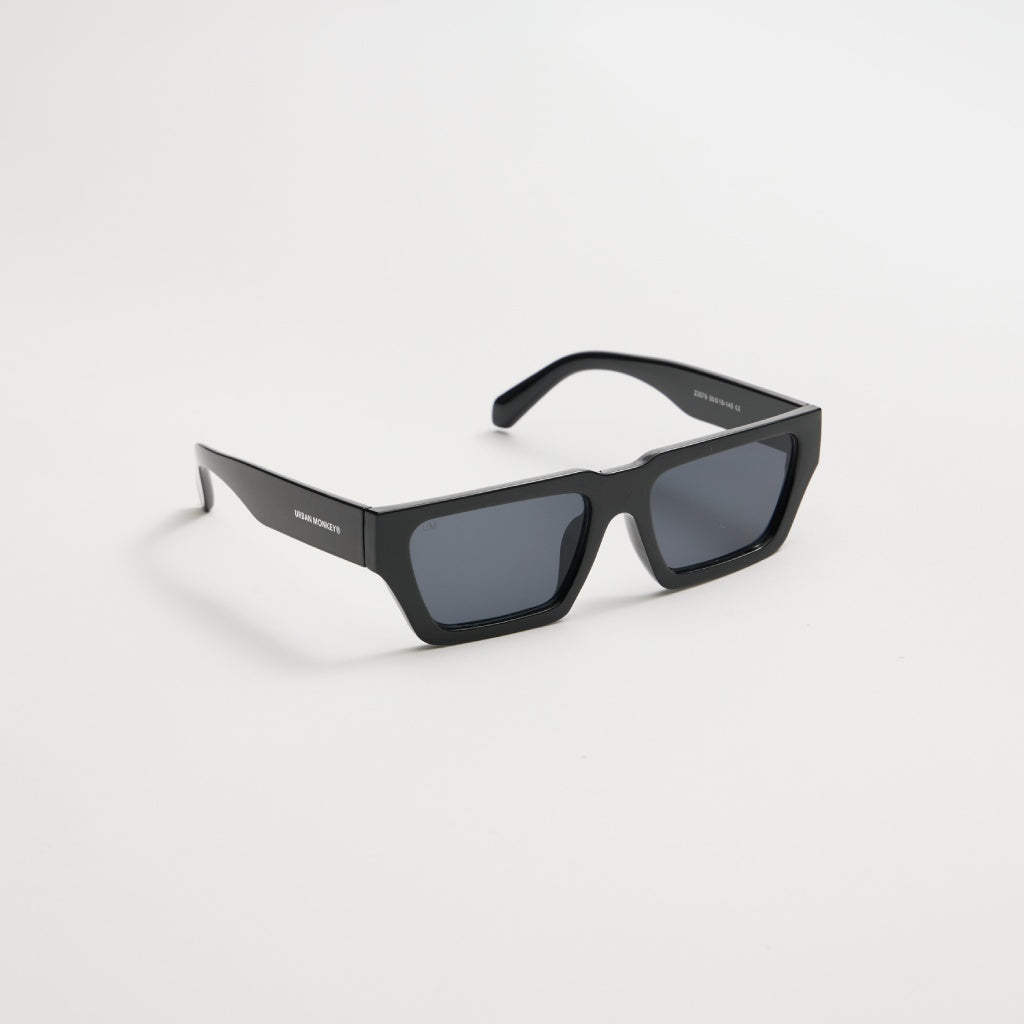 Buy Sleek Geek //001 Black Tinted Sunglass Online – Urban Monkey®