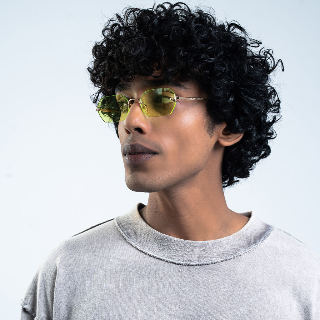 Buy Young Thug // 002 Neon Green Lens Sunglasses Online. – Urban